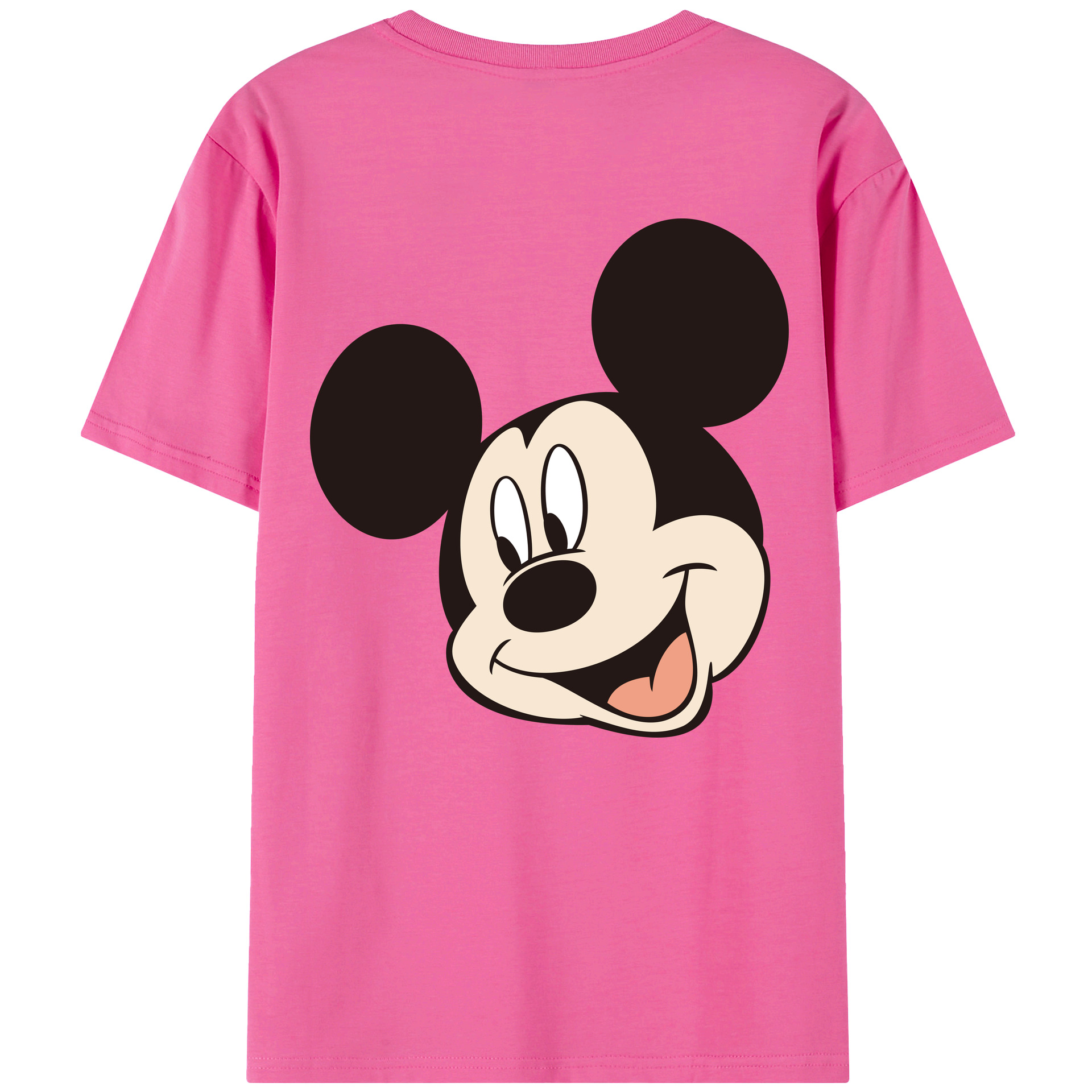 （画像用） ミッキーマウス Mickey Mouse レディース半袖Tシャツ(バックプリント)